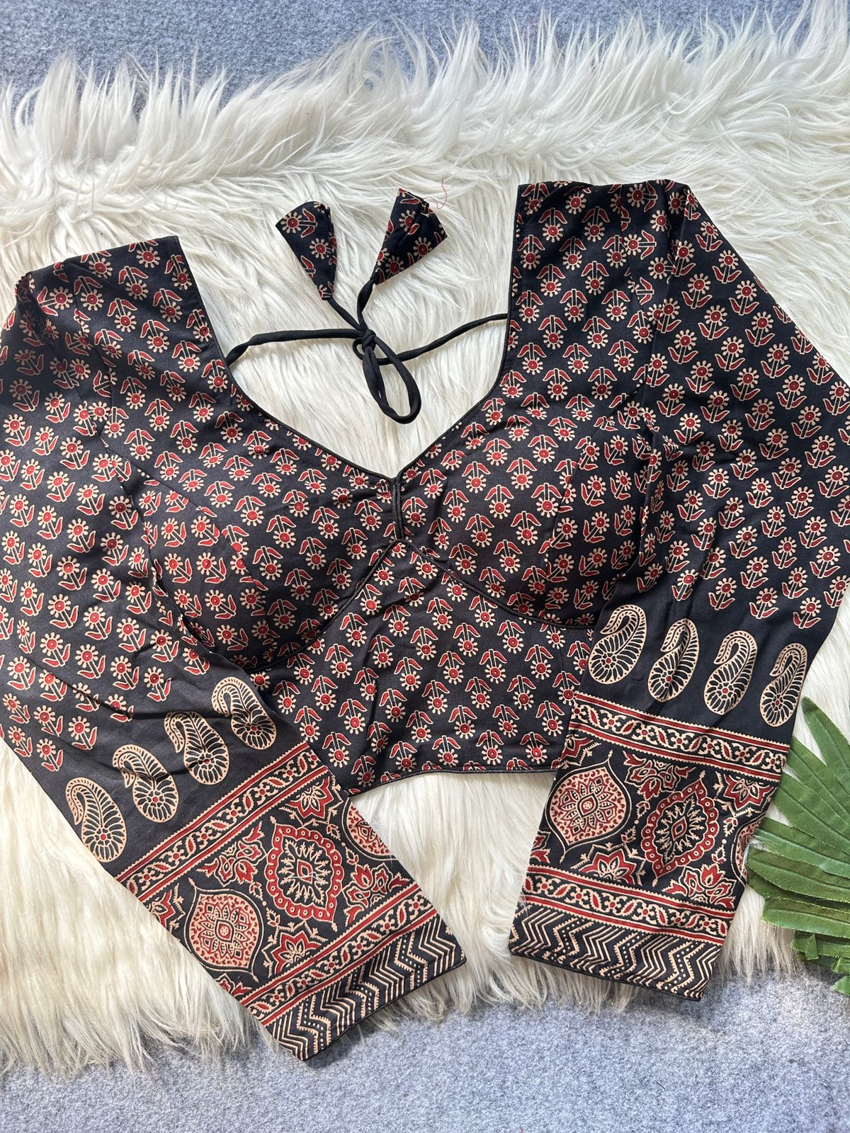 Ruh Swati Ajrakh Cotton Galaxy Sabyasachi Blouse