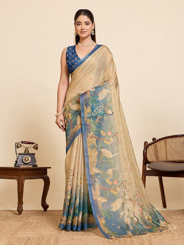 DWF Maahi 219 Linan Zari Weaving Saree Collection