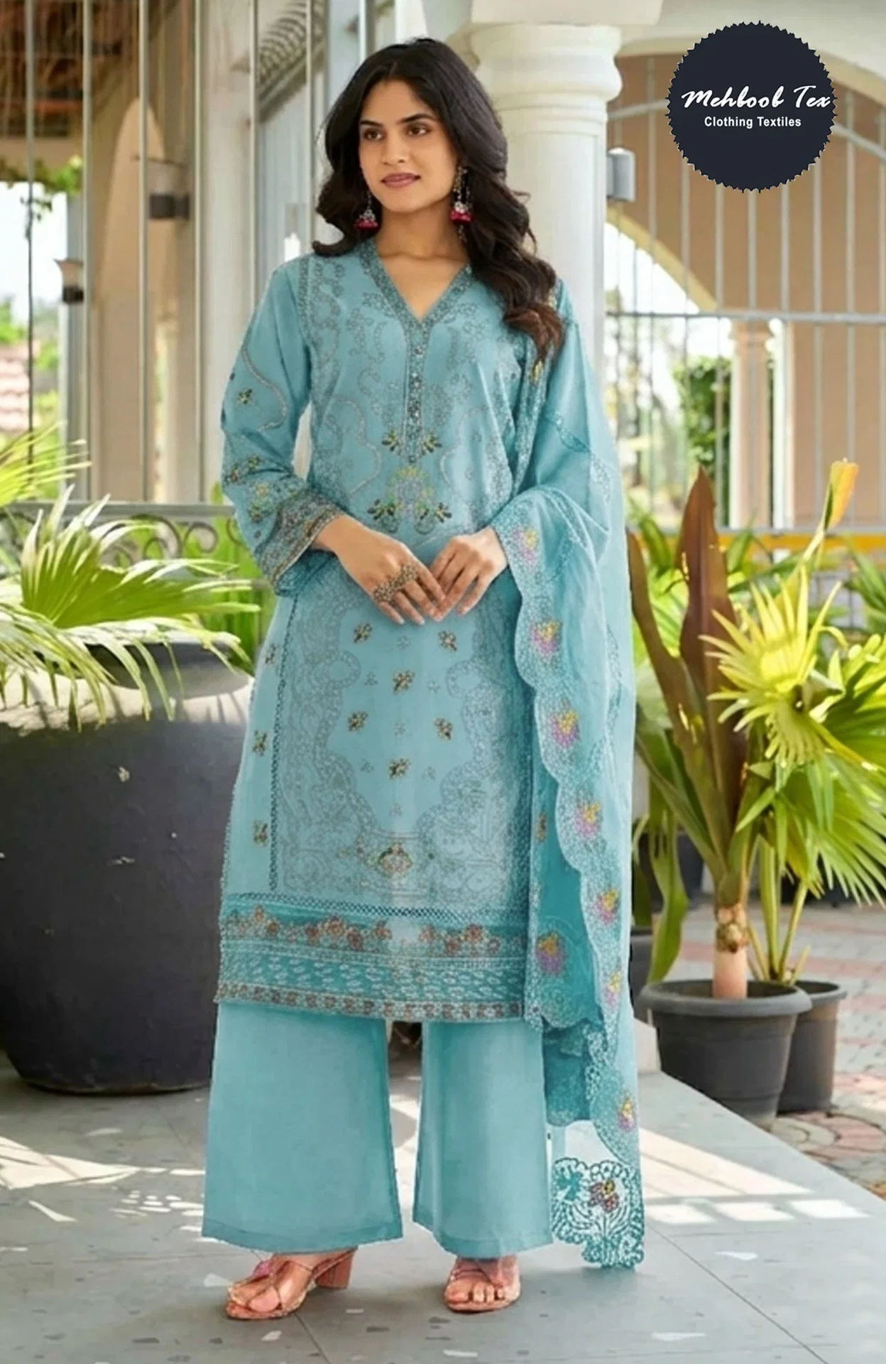 Mehboob Tex Elaf Vol 3 Pure Cotton Embroidered Salwar Kameez