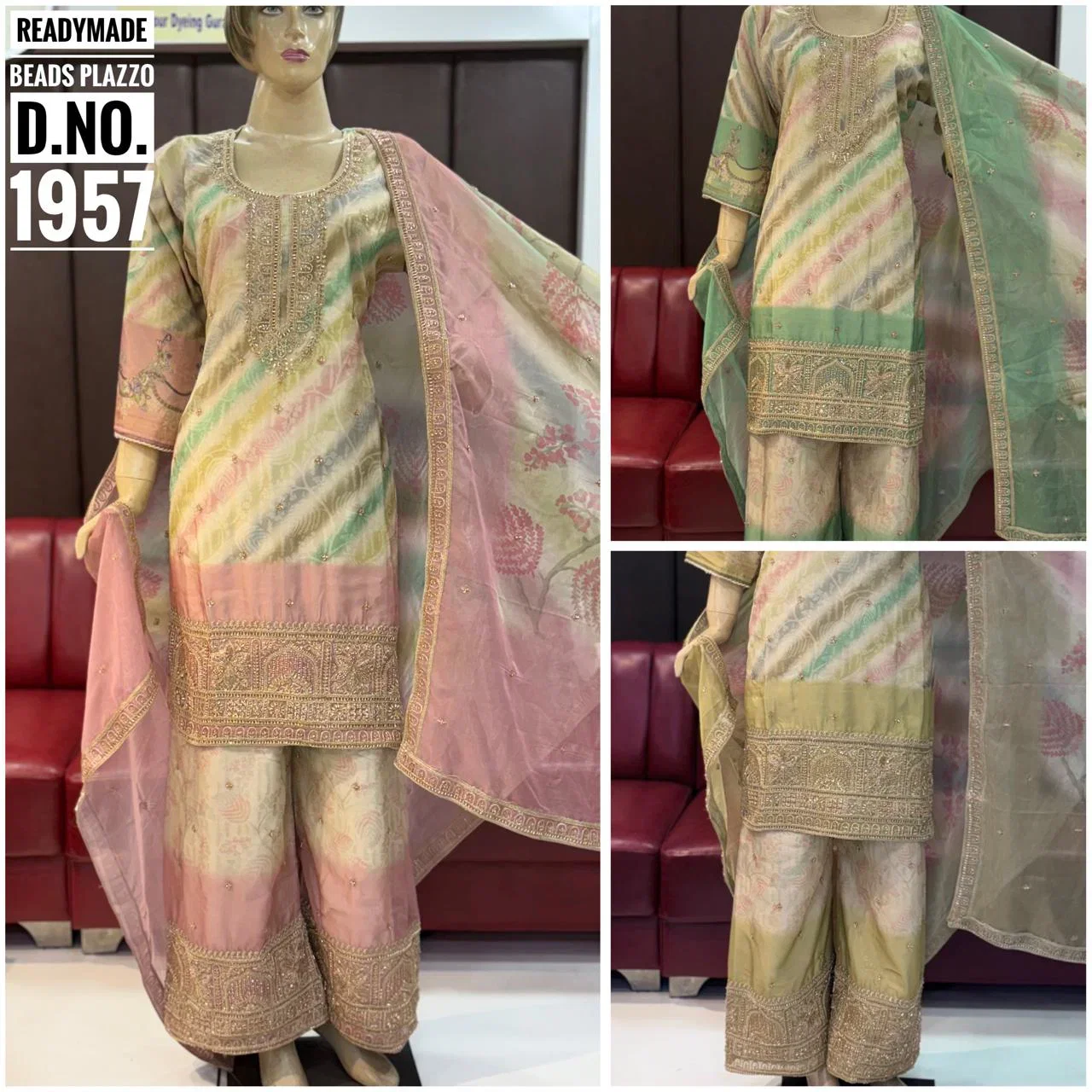 Sw 1957 Rasmalai Beads Worked Salwar Kameez Collection