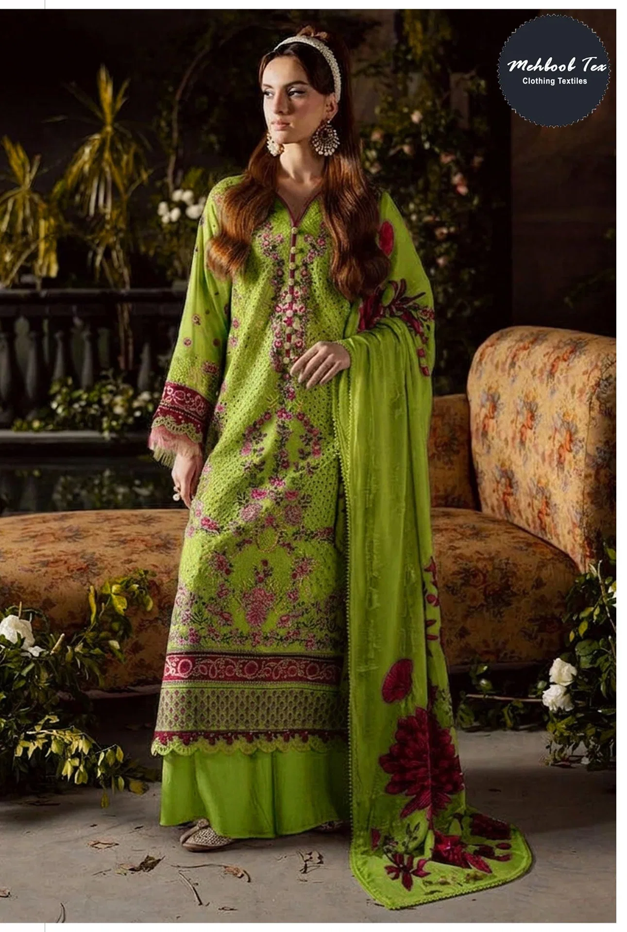 Mehboob Tex 2044 Cotton Embroidered Salwar Kameez Collection