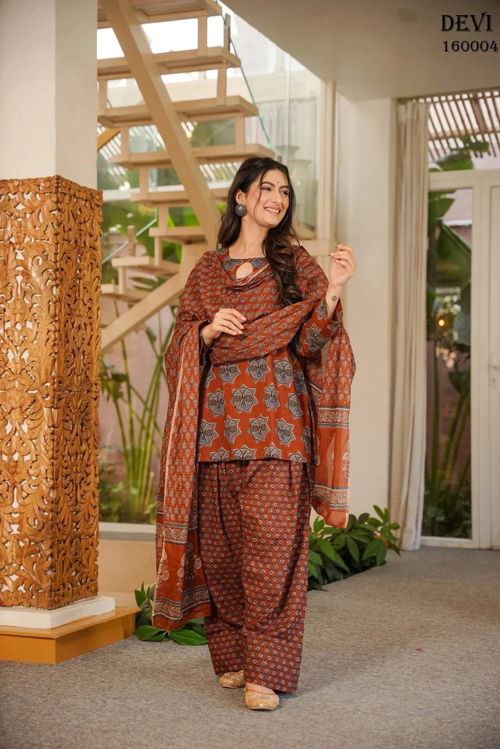 Devi Vol 16 Cotton Silk Digital Print Kurti Bottom With Dupatta