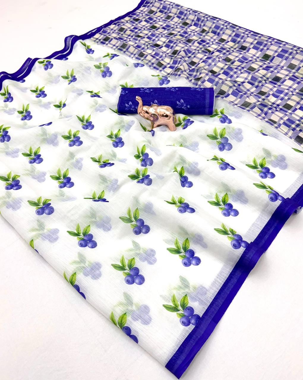 Lekha CF Insta Viral 1 SOft Linen Digital Printed Saree