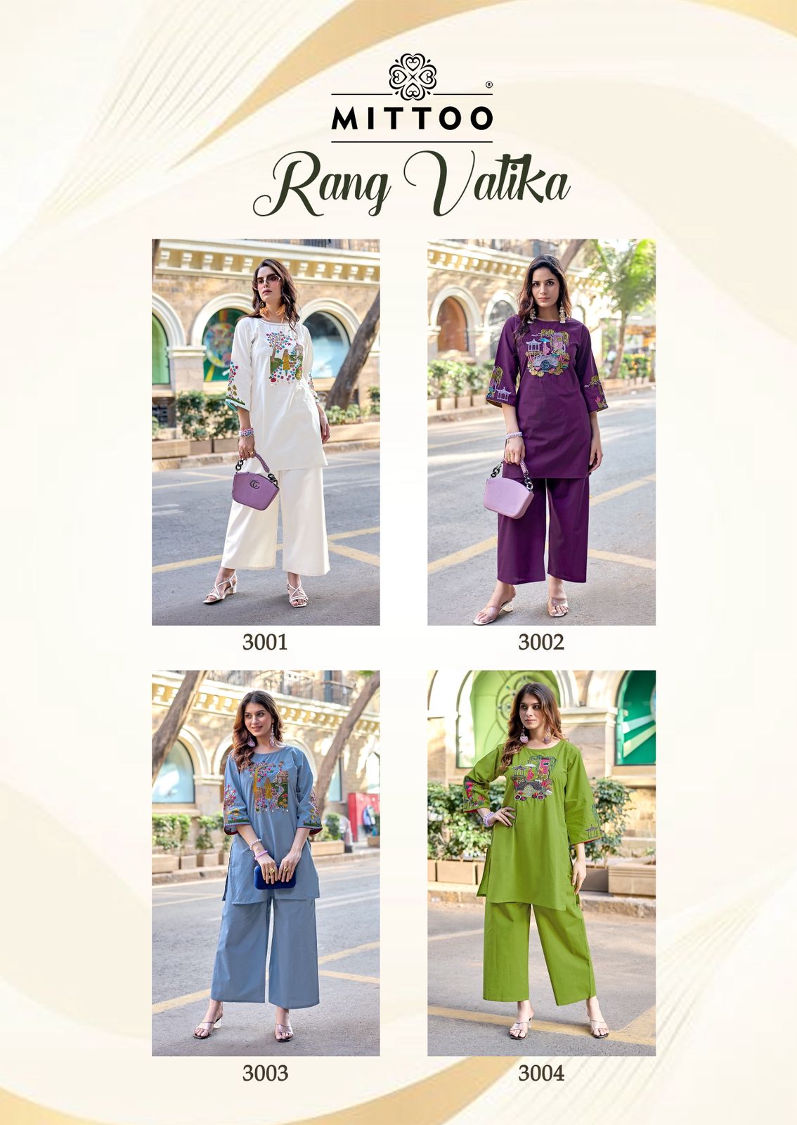 Mittoo Rang Vatika Dhabu Cotton Co Ord Set Collection