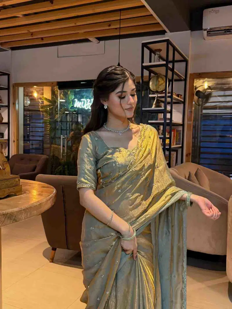 Kc 984 Space Silk Sequence Handworked Designer Saree Collection