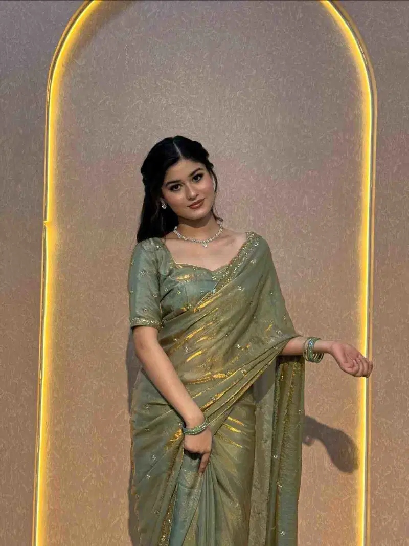 Kc 984 Space Silk Sequence Handworked Designer Saree Collection