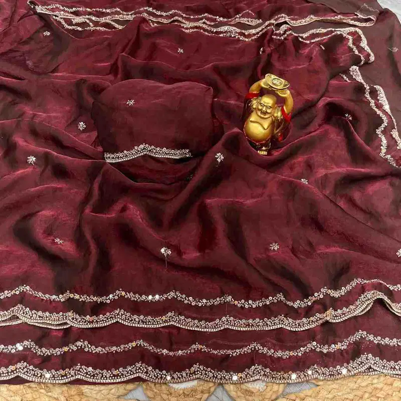 Kc 984 Space Silk Sequence Handworked Designer Saree Collection