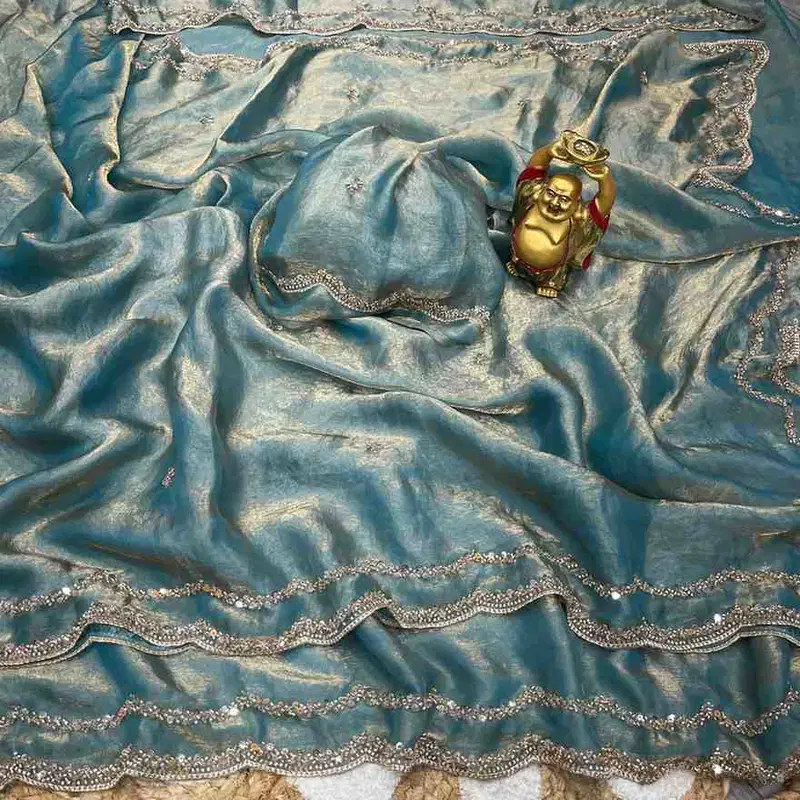 Kc 984 Space Silk Sequence Handworked Designer Saree Collection