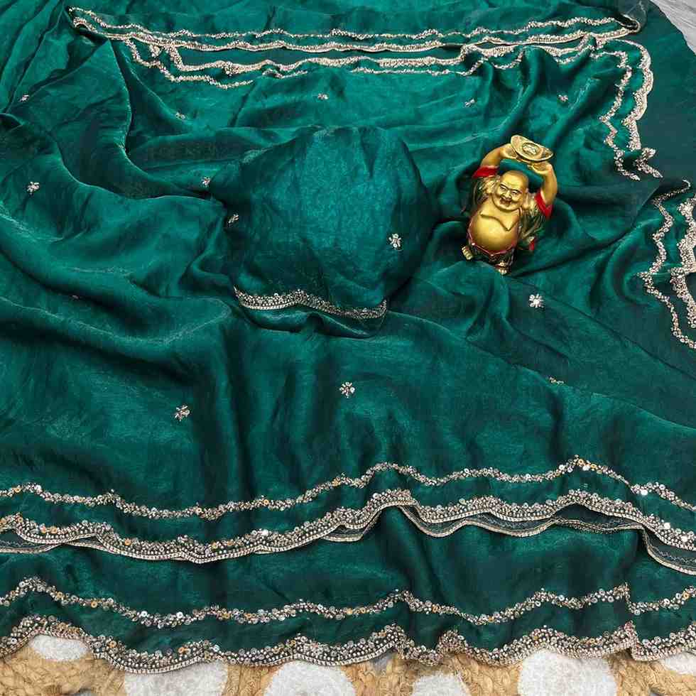 Kc 984 Space Silk Sequence Handworked Designer Saree Collection