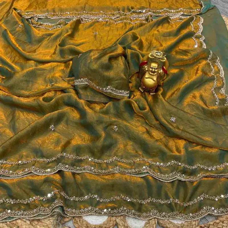 Kc 984 Space Silk Sequence Handworked Designer Saree Collection