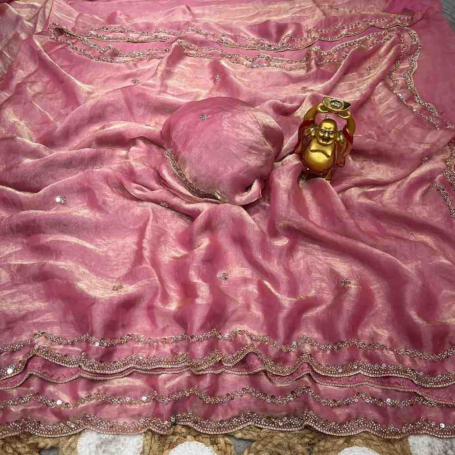 Kc 984 Space Silk Sequence Handworked Designer Saree Collection