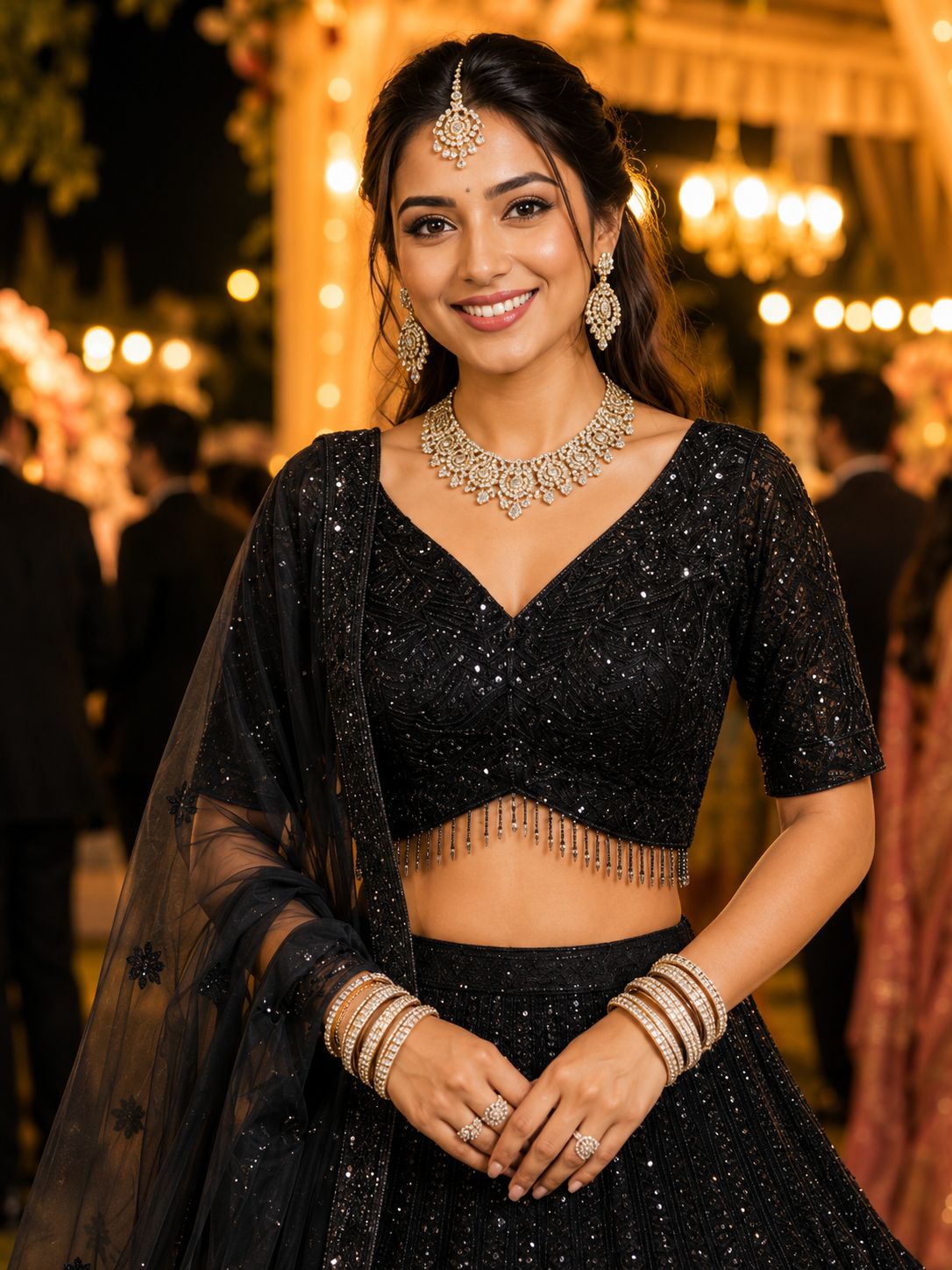 Mrudagi Panchi Premium Satin Heavy Beads Work Lehenga Choli
