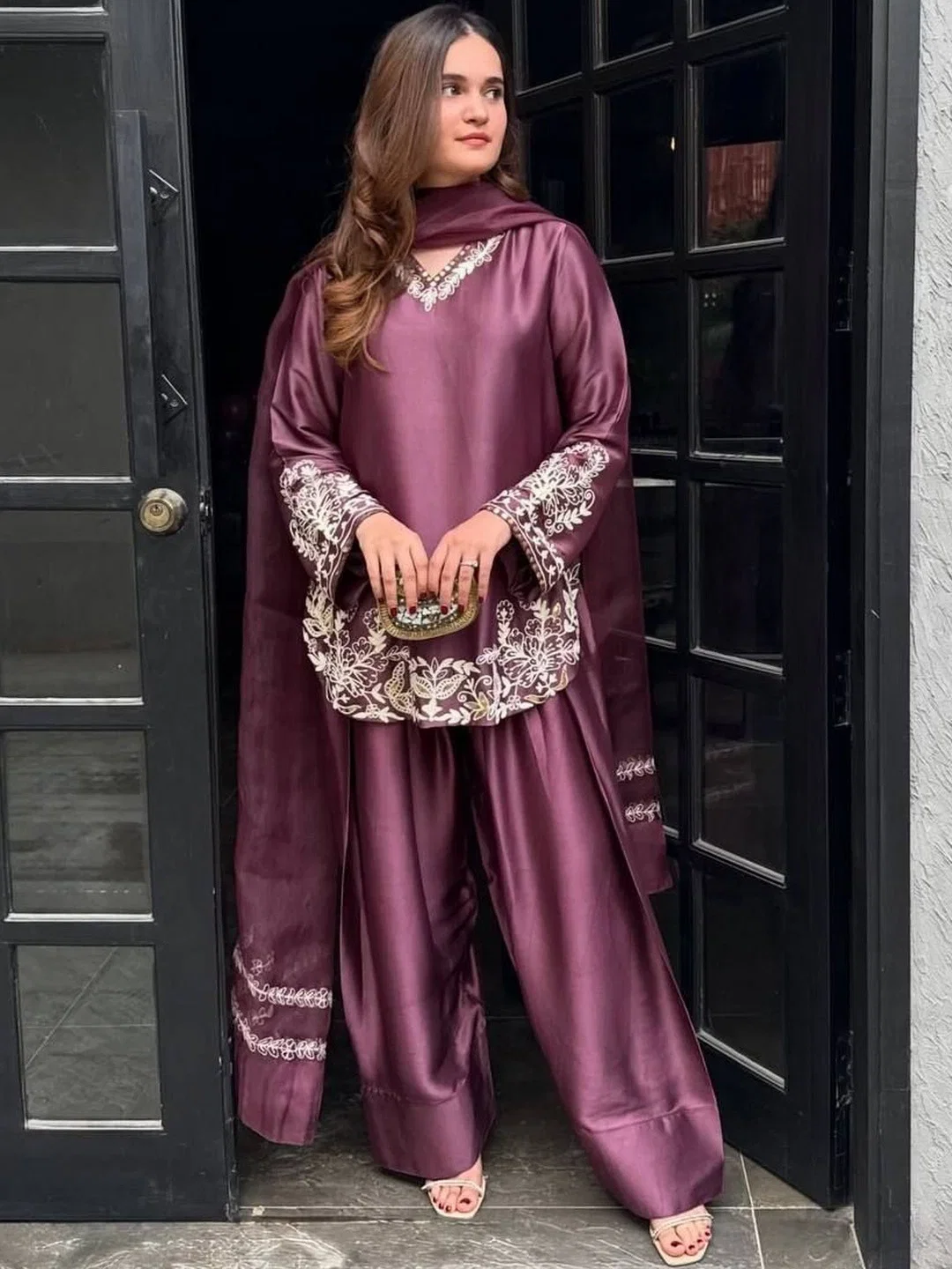 Dhuneha Vol 1 Silk Crepe Embroidery Salwar Suit Collection