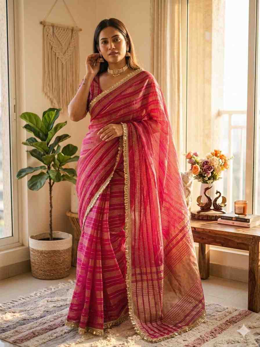 Kc 2126 Soft Tissue Silk Sequence Premium Saree Collection