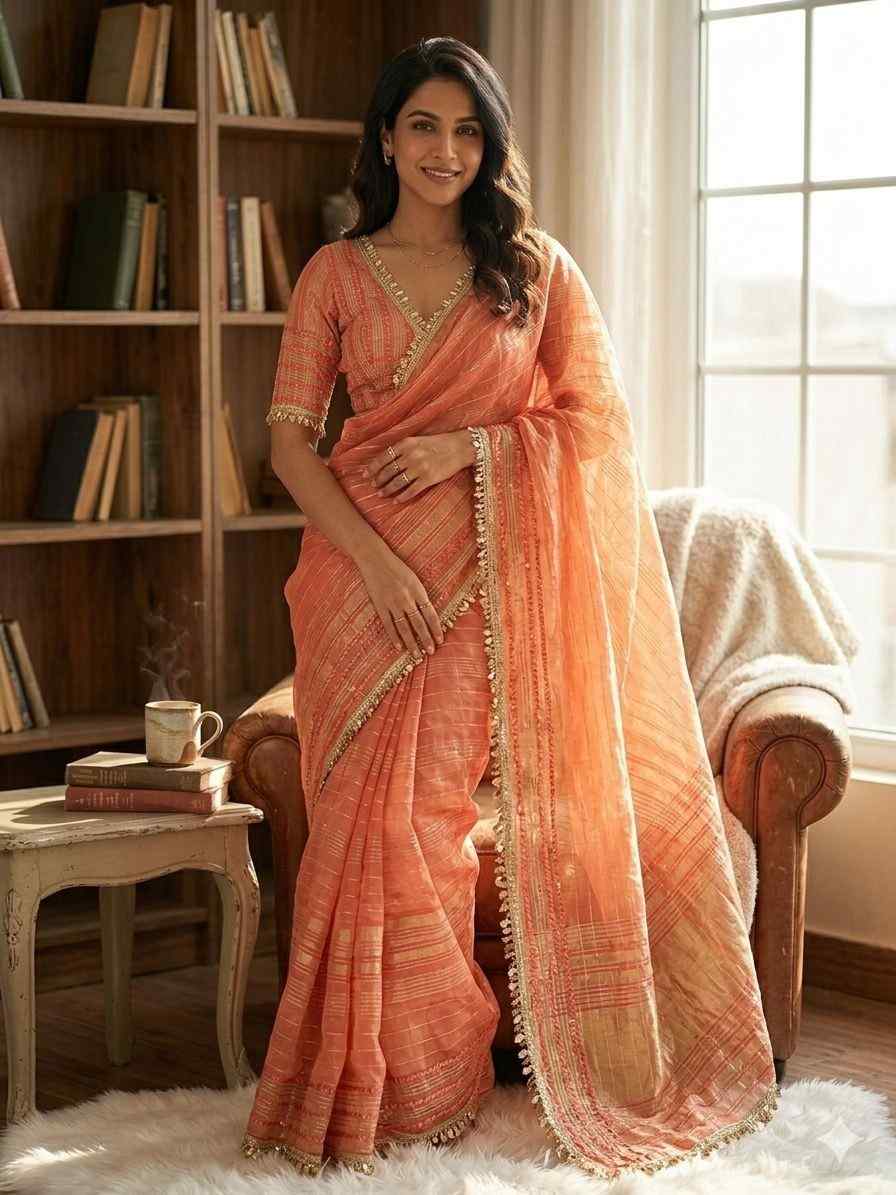 Kc 2126 Soft Tissue Silk Sequence Premium Saree Collection