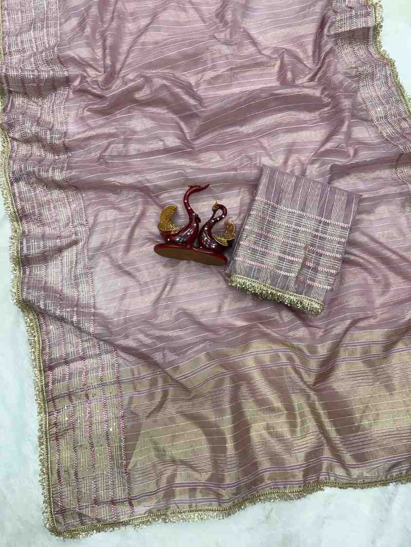 Kc 2126 Soft Tissue Silk Sequence Premium Saree Collection