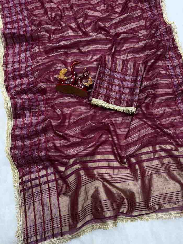 Kc 2126 Soft Tissue Silk Sequence Premium Saree Collection