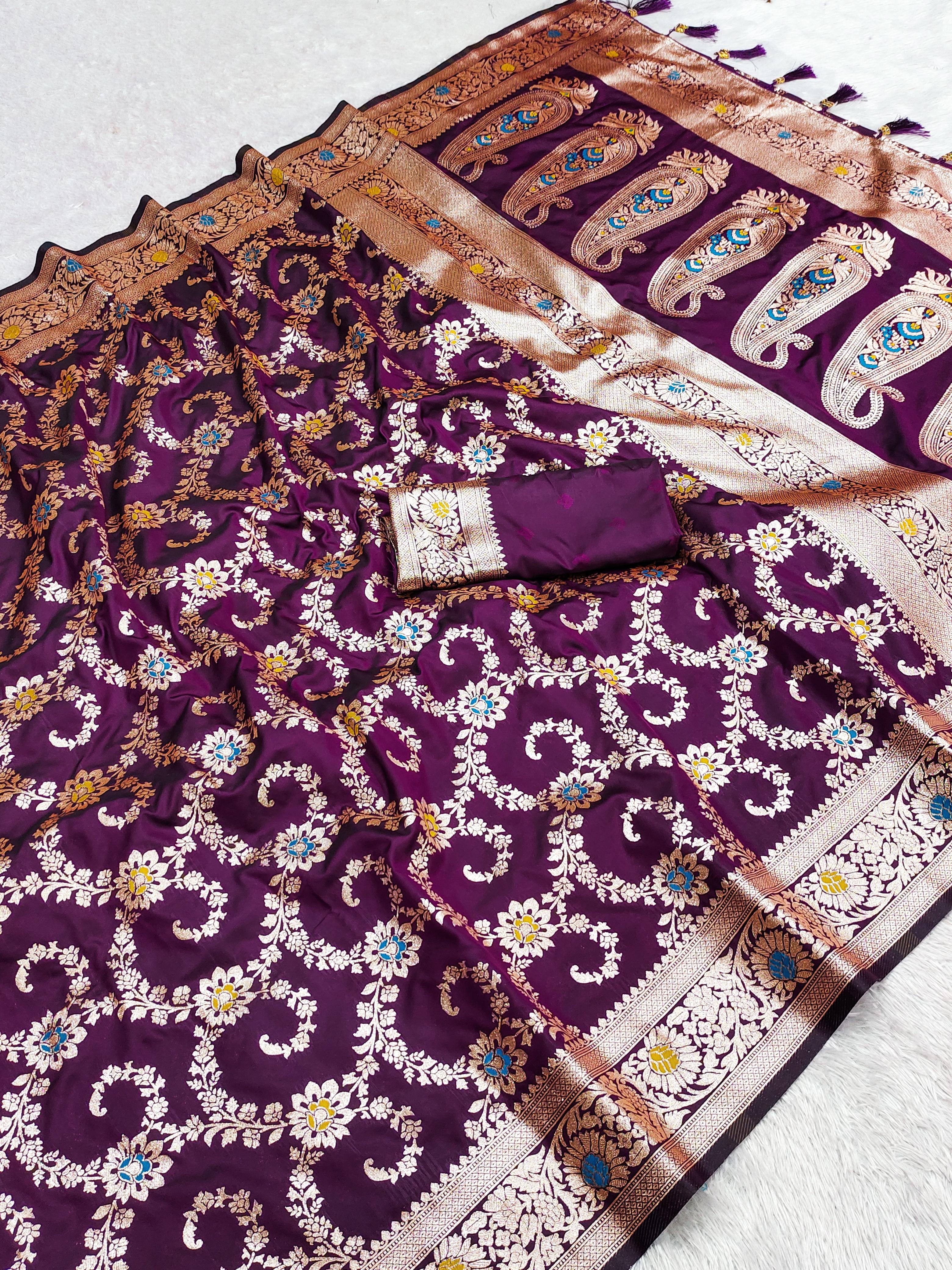 Lekha MN B 6 Banarasi Silk Zari Weaving Saree