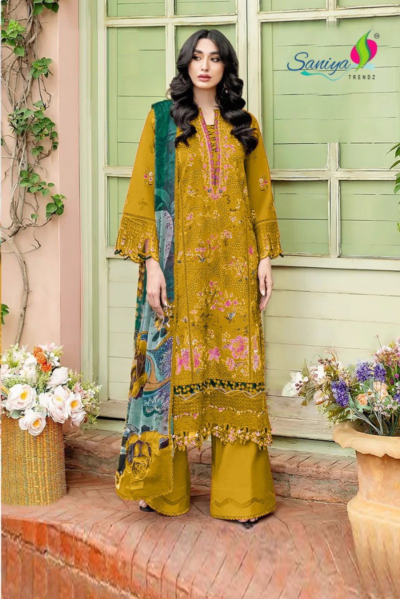 Saniya 7182 C Cotton Embroidered Salwar Kameez Collection