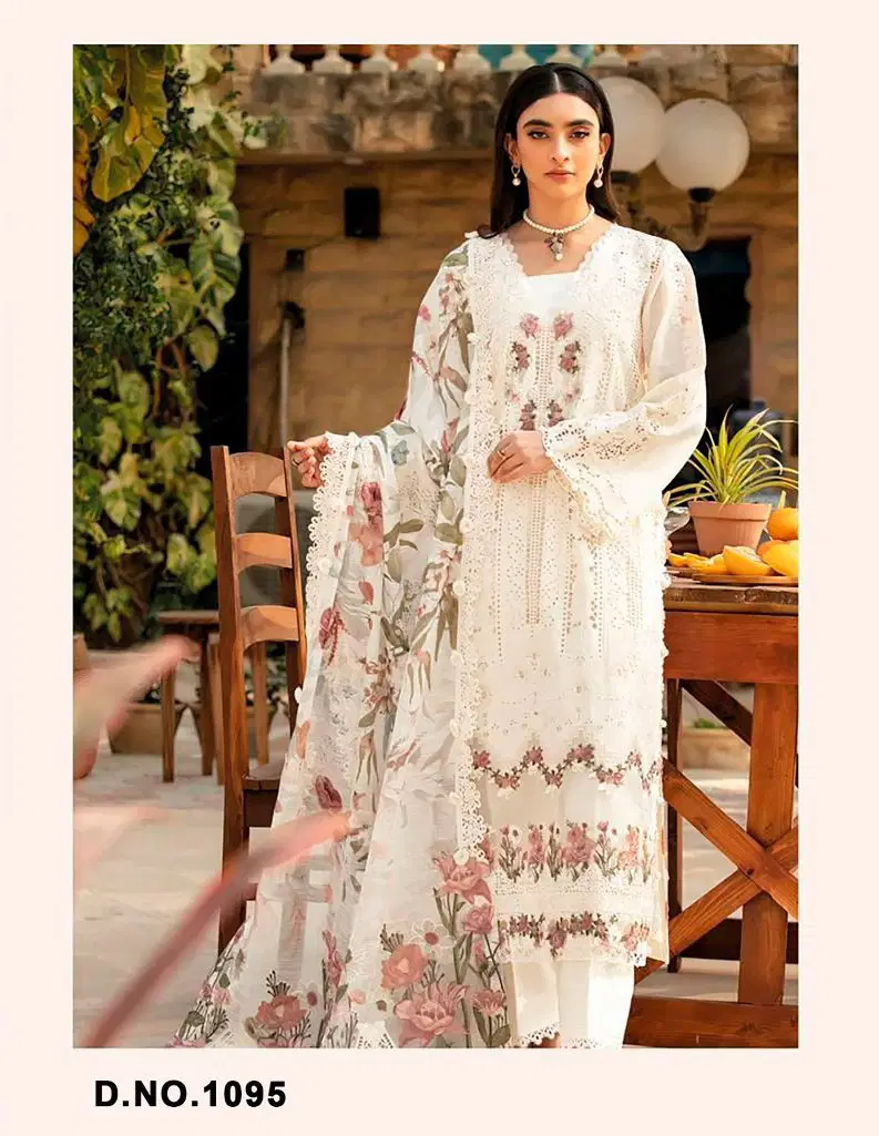 Florent 1095 Cambric Cotton With Embroidered Salwar Kameez