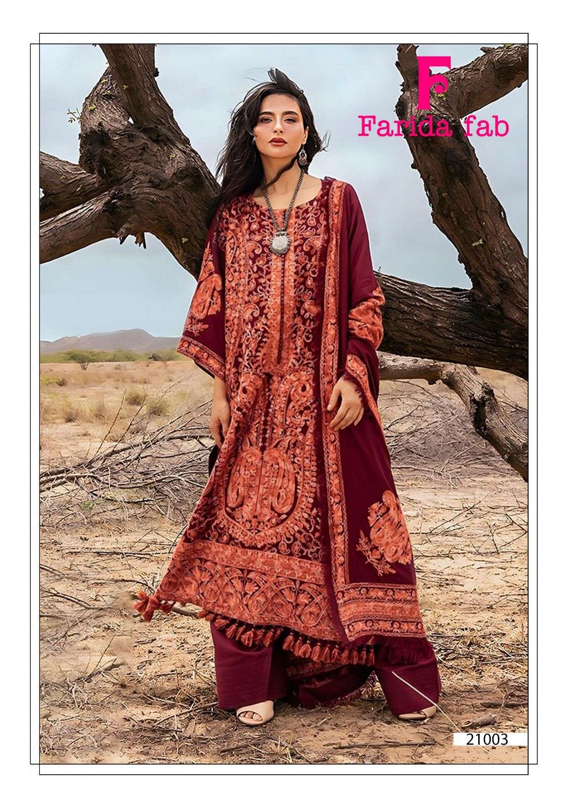 Farida Sobia Nazir Vol 21 Readymade Karachi Kurti Pant With Dupatta
