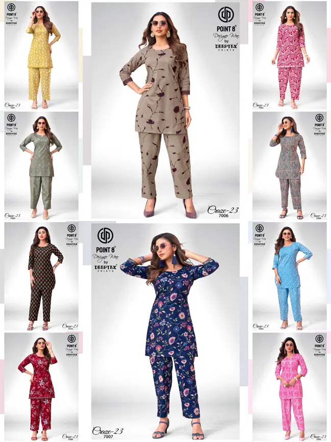 Deeptex Craze Vol 7 Cotton Printed Fancy Cord Set Collection