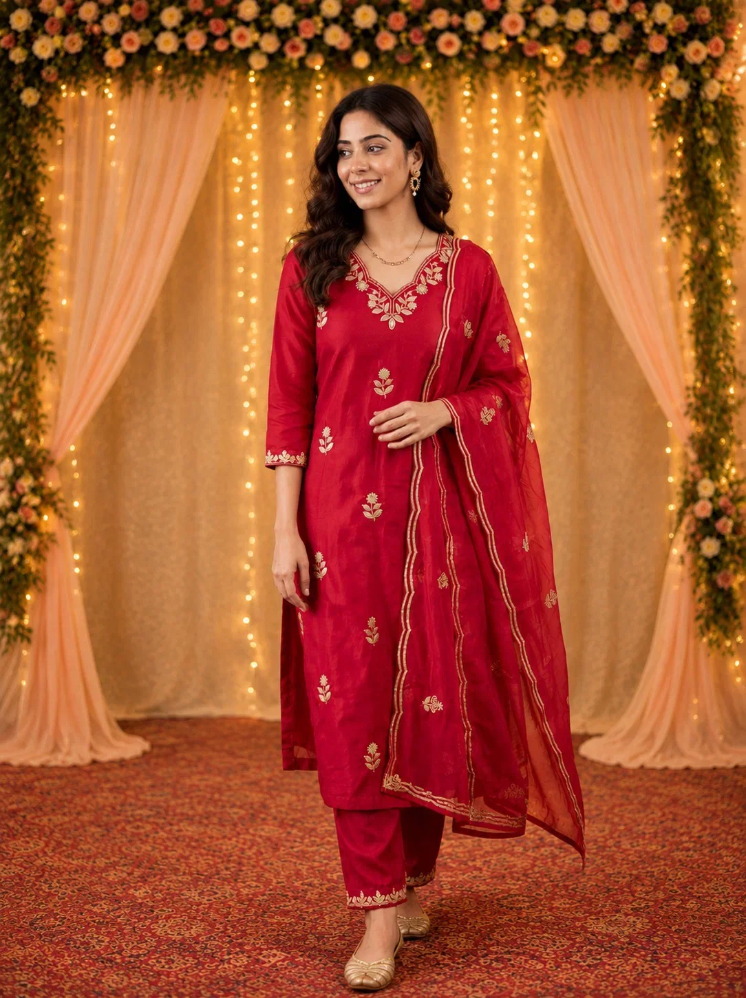 9Star Fanta Cotton Blend Embroidery Worked Kurti Set Collection
