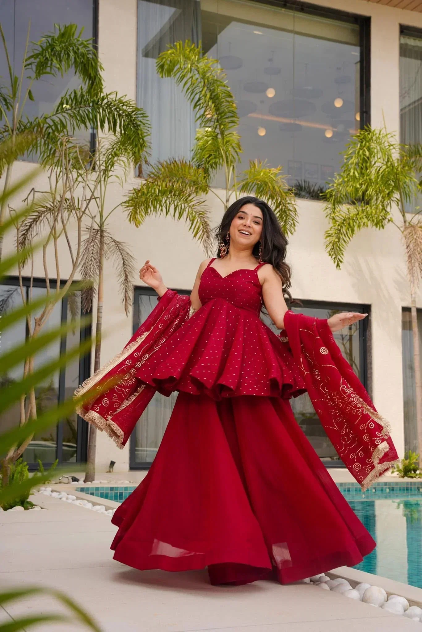 Satrutvi 01 Crunchy Embroidery Kurti With Sharara Dupatta Collection