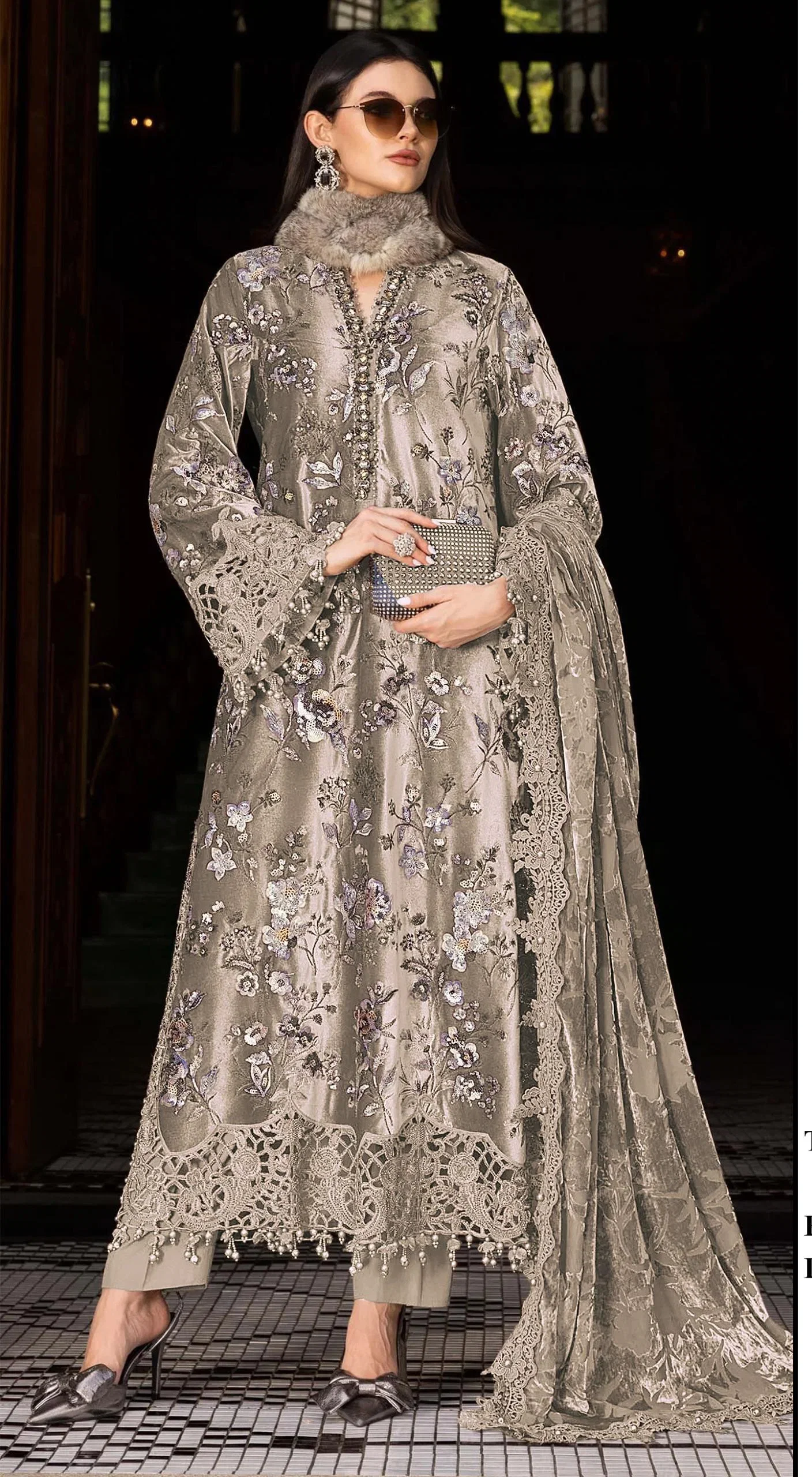 Elan E 34 Cambric Cotton Embroidered Salwar Kameez Collection
