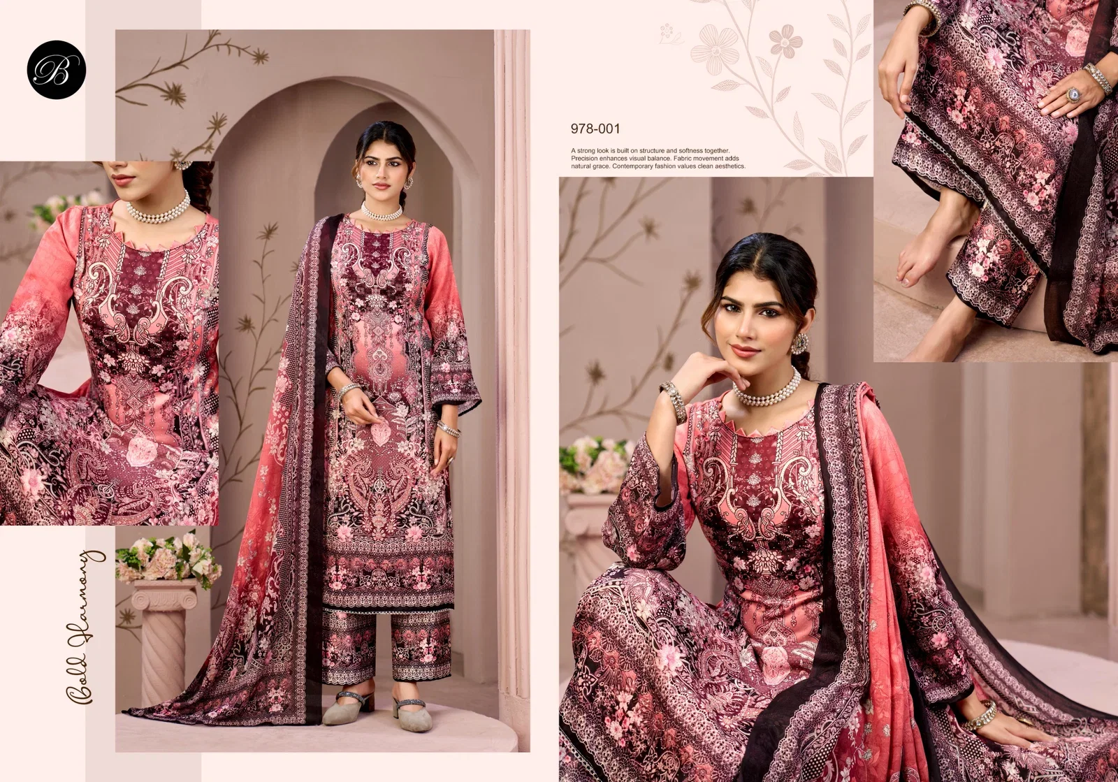 Belliza Moon Light Jam Cotton Digital Printed Dress Material