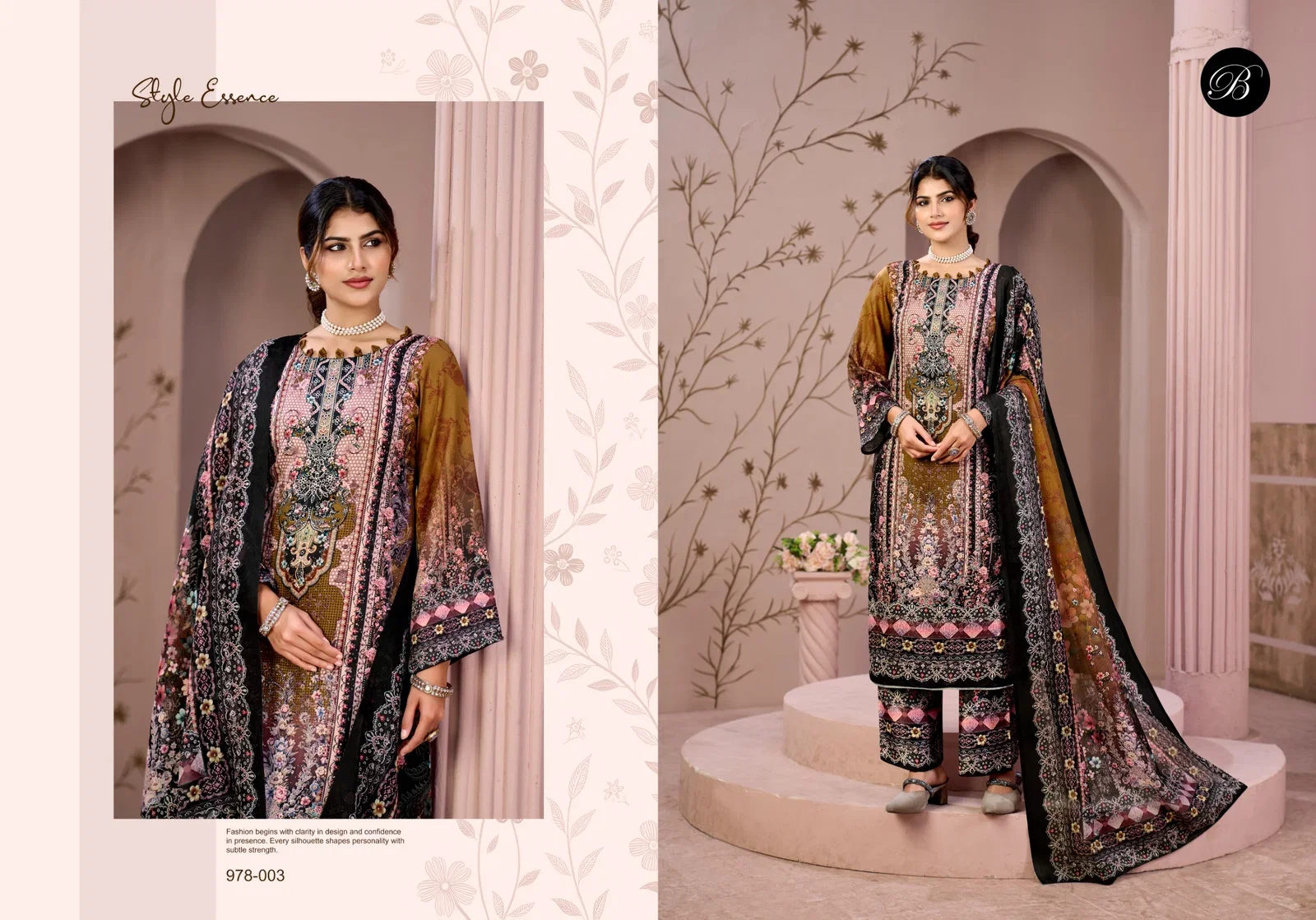 Belliza Moon Light Jam Cotton Digital Printed Dress Material