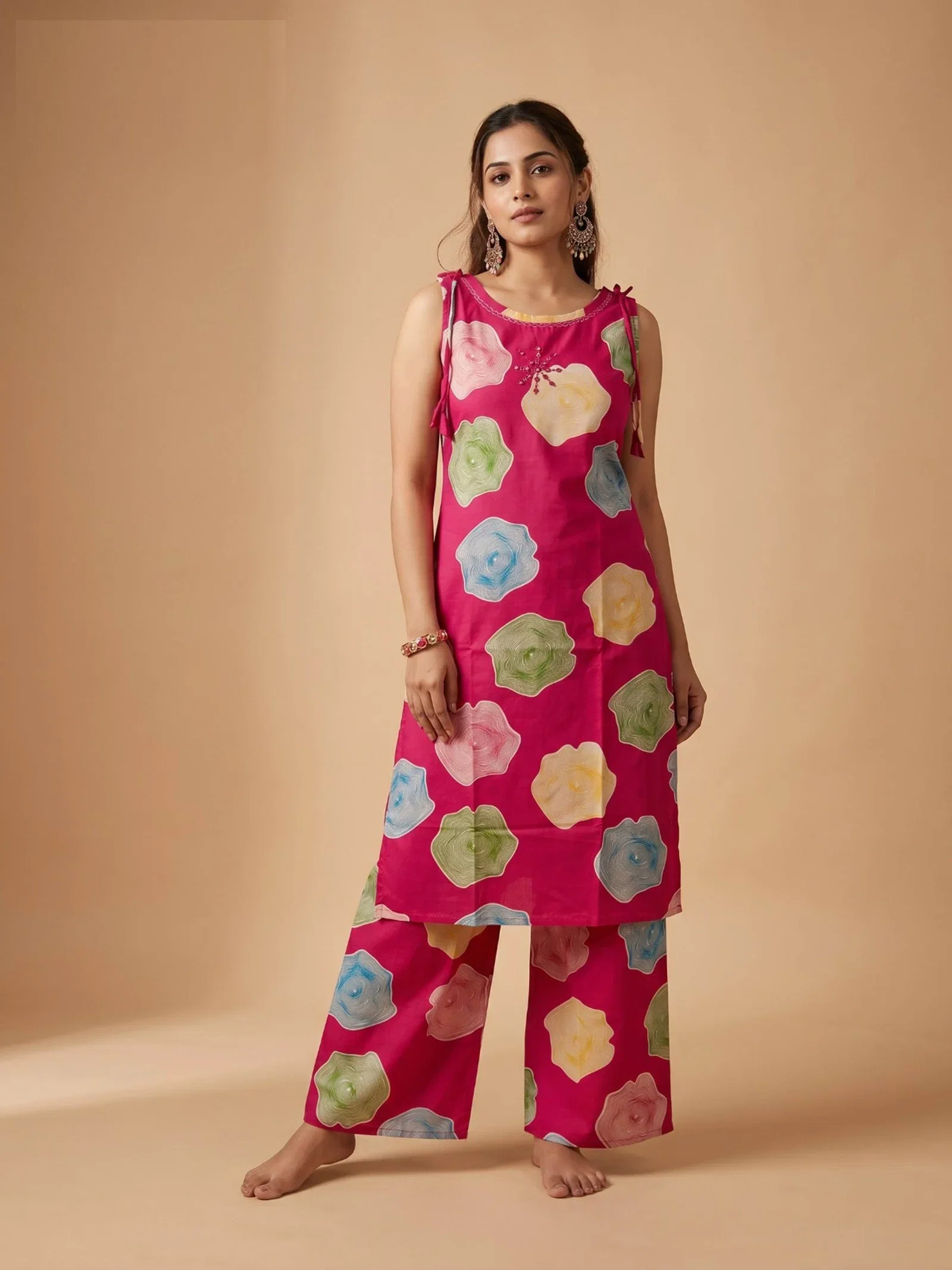 Naisha K 956 Rayon Printed Kurti With Bottom Collection