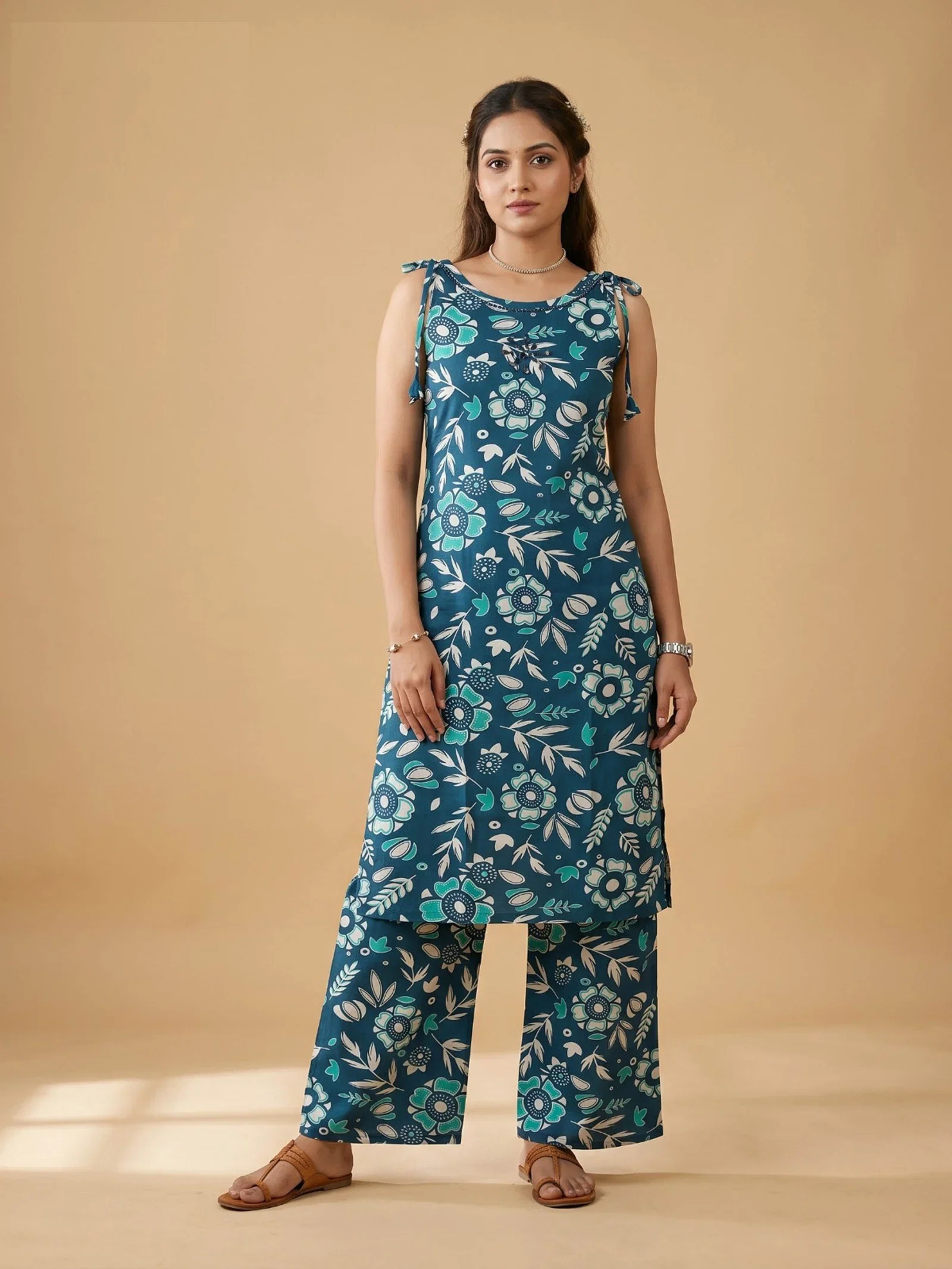 Naisha K 956 Rayon Printed Kurti With Bottom Collection