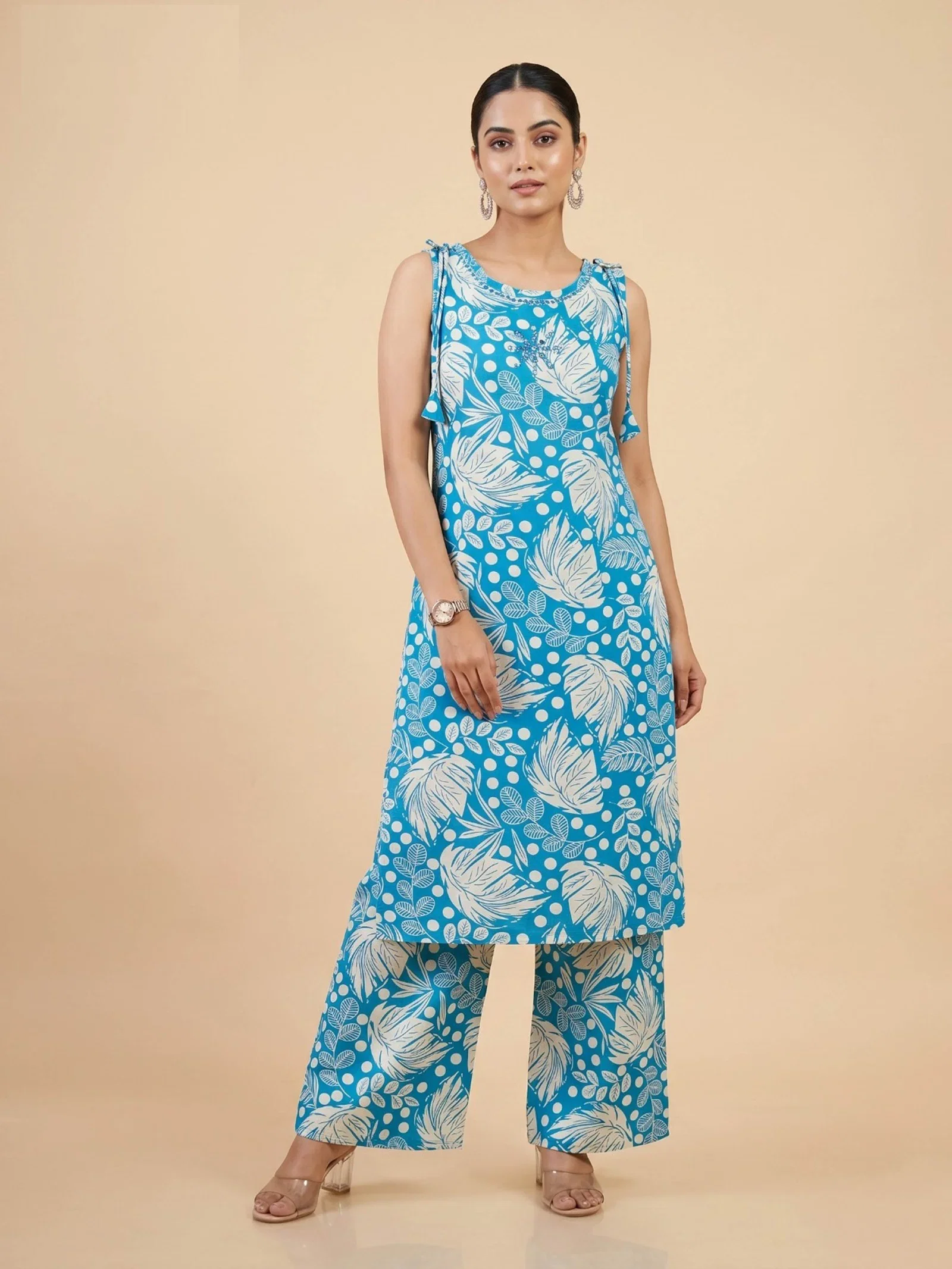 Naisha K 956 Rayon Printed Kurti With Bottom Collection