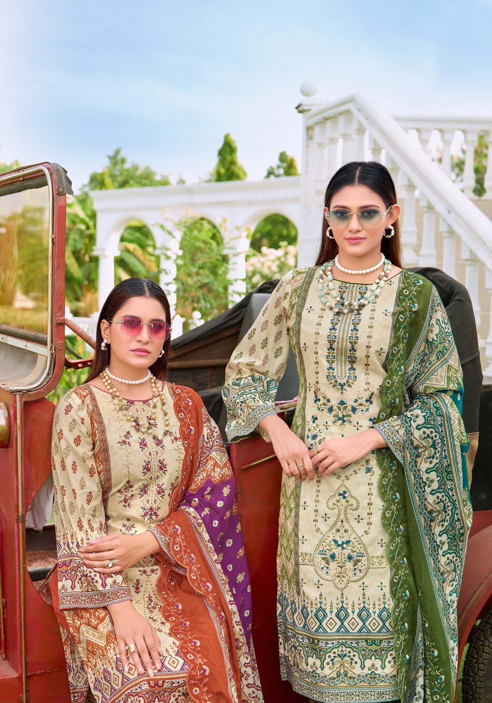 Alok Bin Saeed Edition 15 Cambric Cotton Embroidered Dress Material
