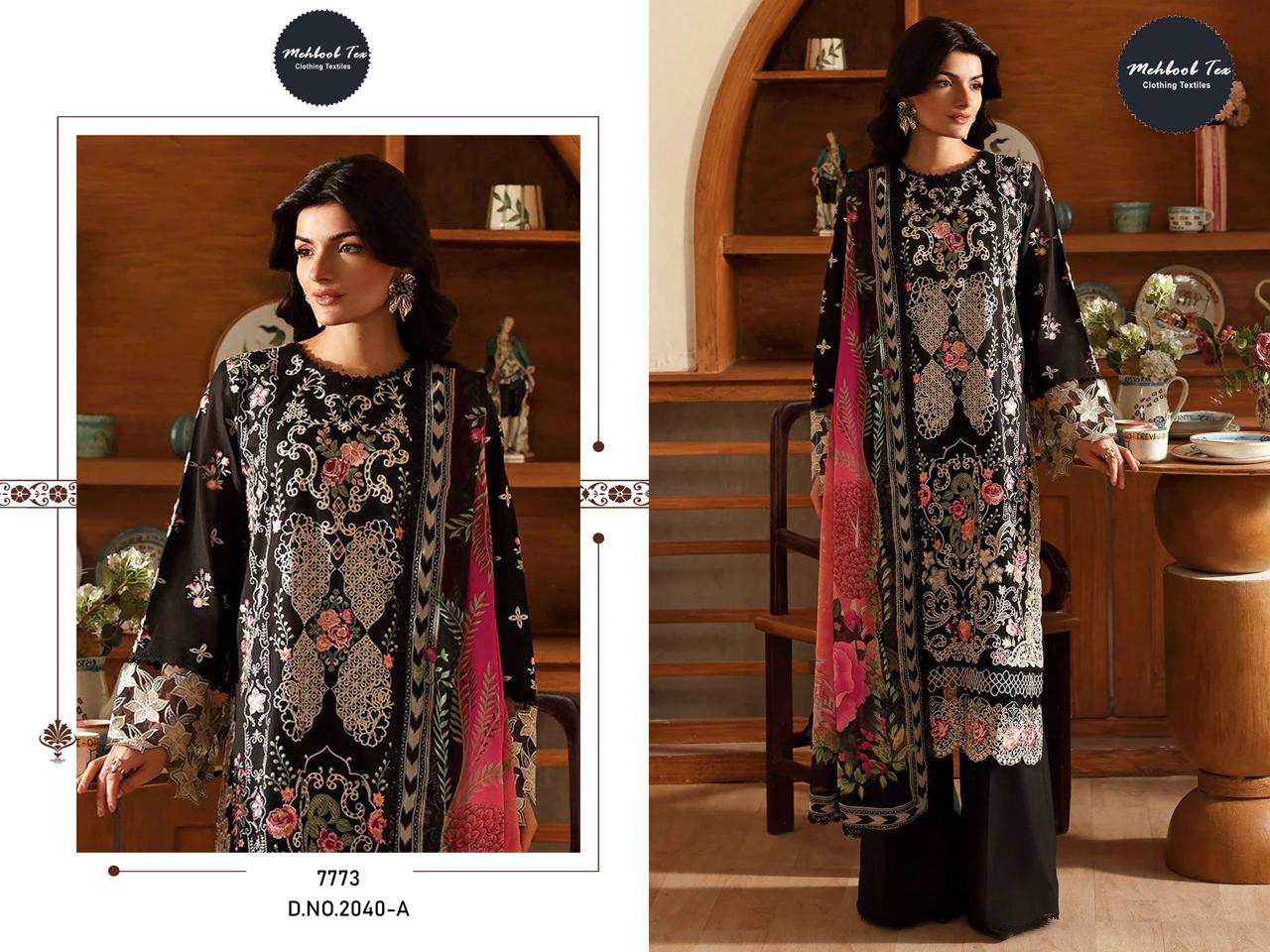 Mehboob Tex Ombre Nx Vol 13 Cotton Embroidered Salwar Kameez Collection