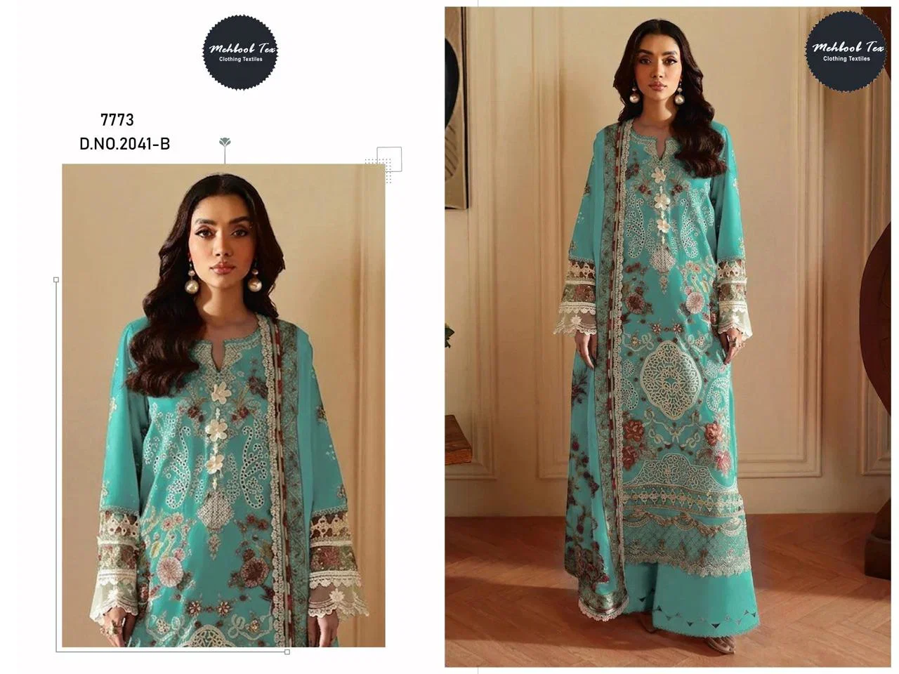 Mehboob Tex Ombre Nx Vol 13 Cotton Embroidered Salwar Kameez Collection