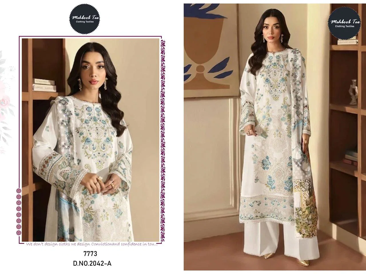 Mehboob Tex Ombre Nx Vol 13 Cotton Embroidered Salwar Kameez Collection