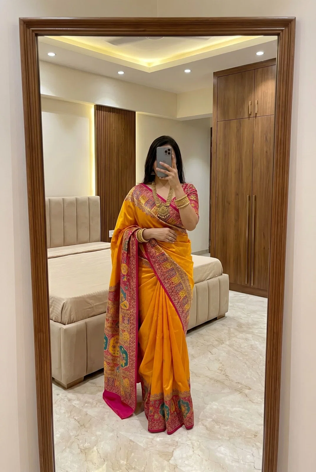 Mb 67 Pashmina Silk Multicolored Paisley Border Saree Collection