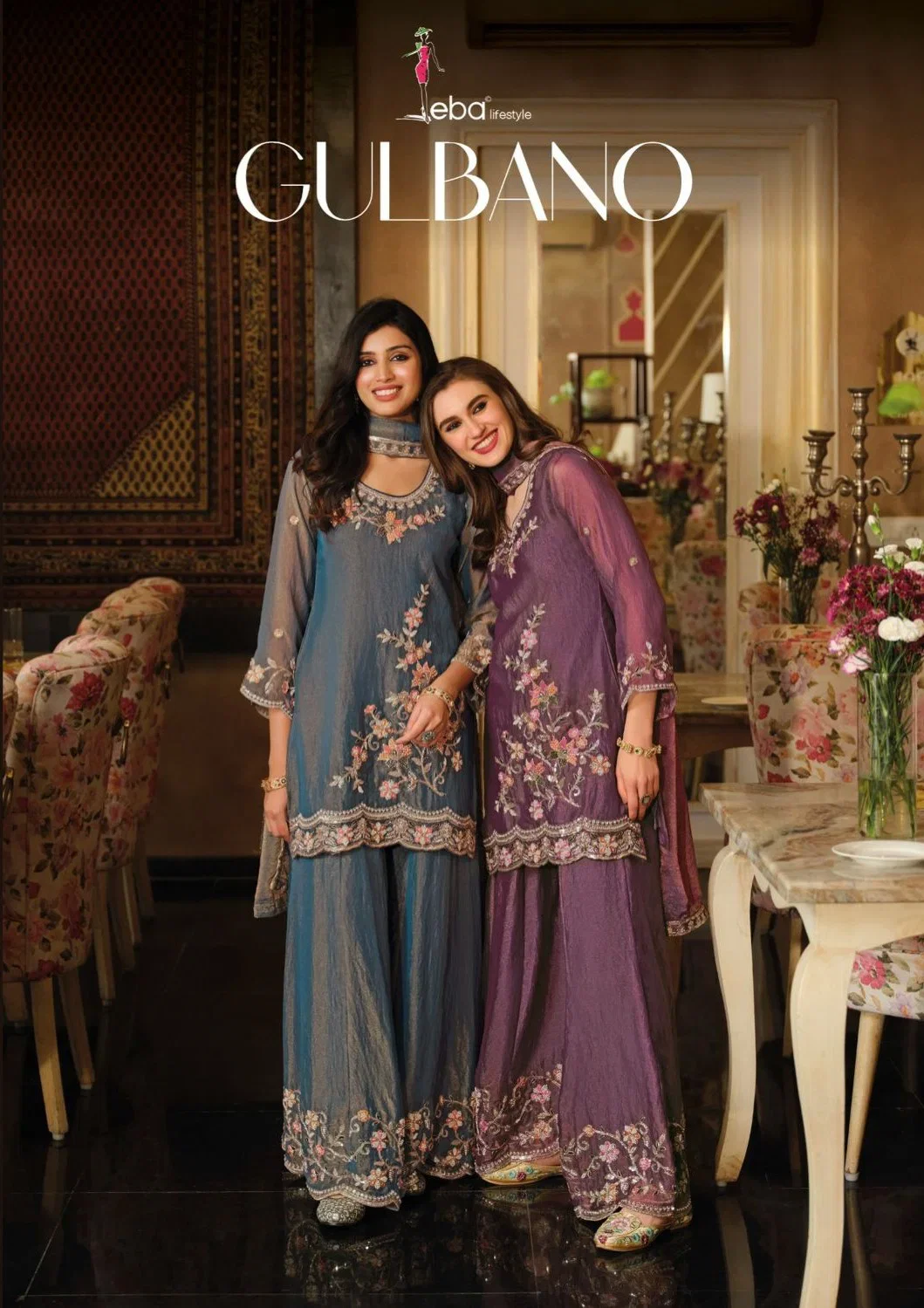 Eba Gulbano Nc Moss With Beads Work Salwar Kameez