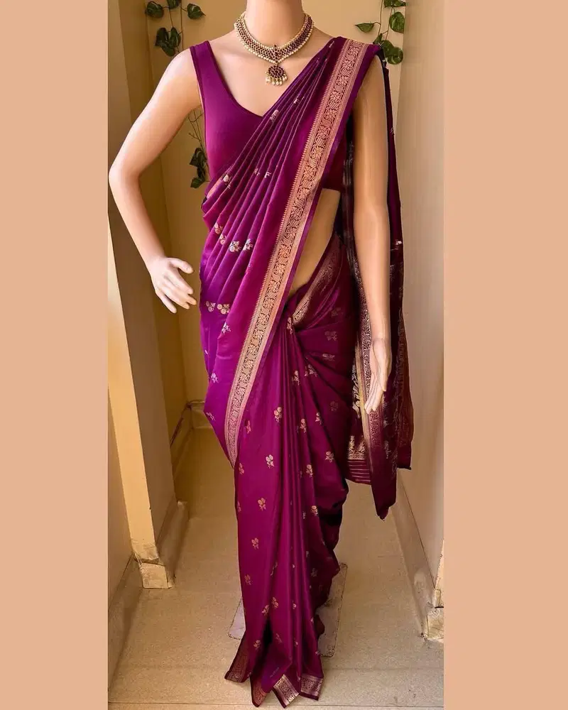 Soft Silk 6045 Lichi Silk Jacquard Work Saree Collection