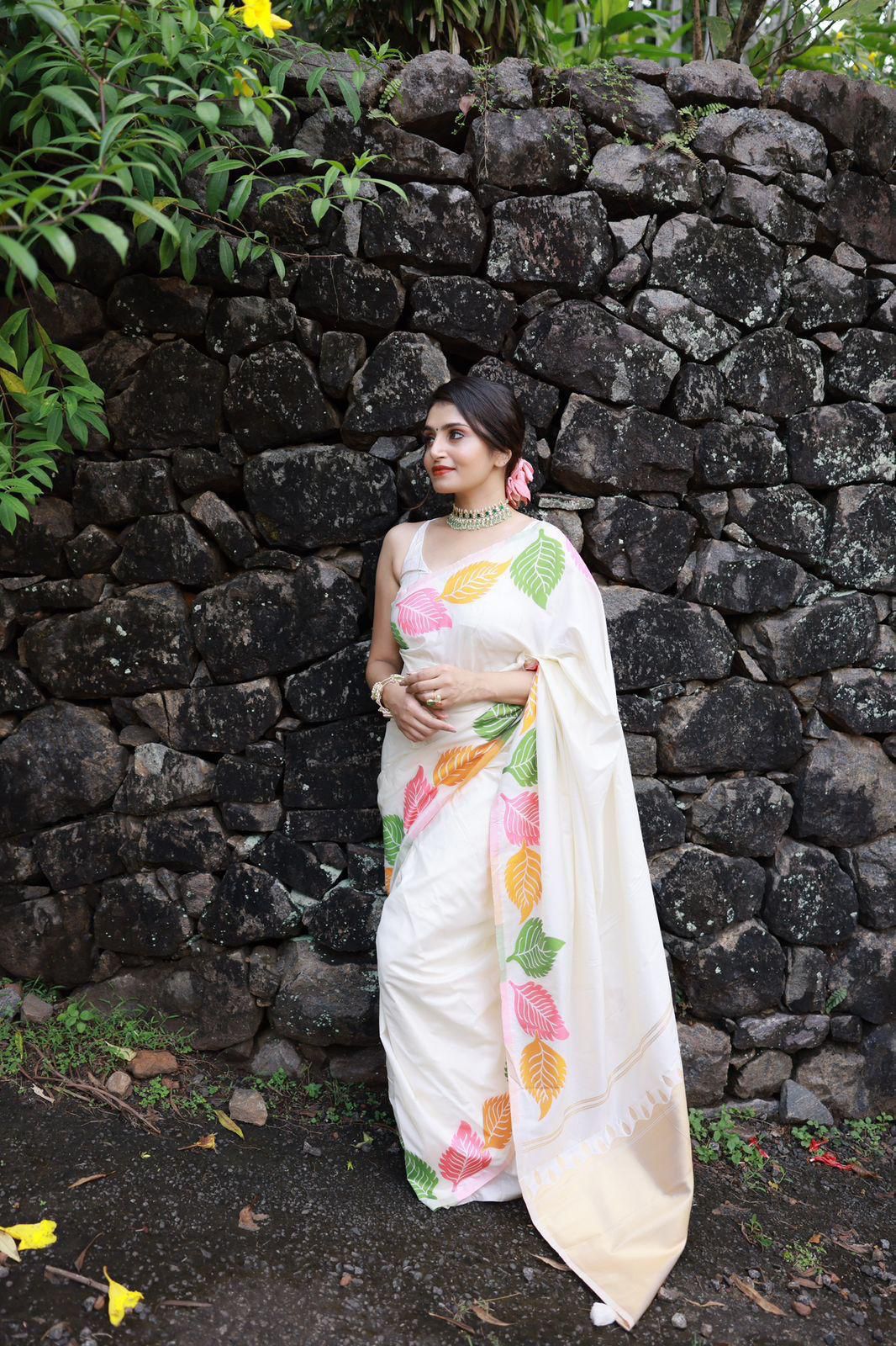 Soft Silk 6042 Lichi Silk Jacqaurd Work Saree Collection