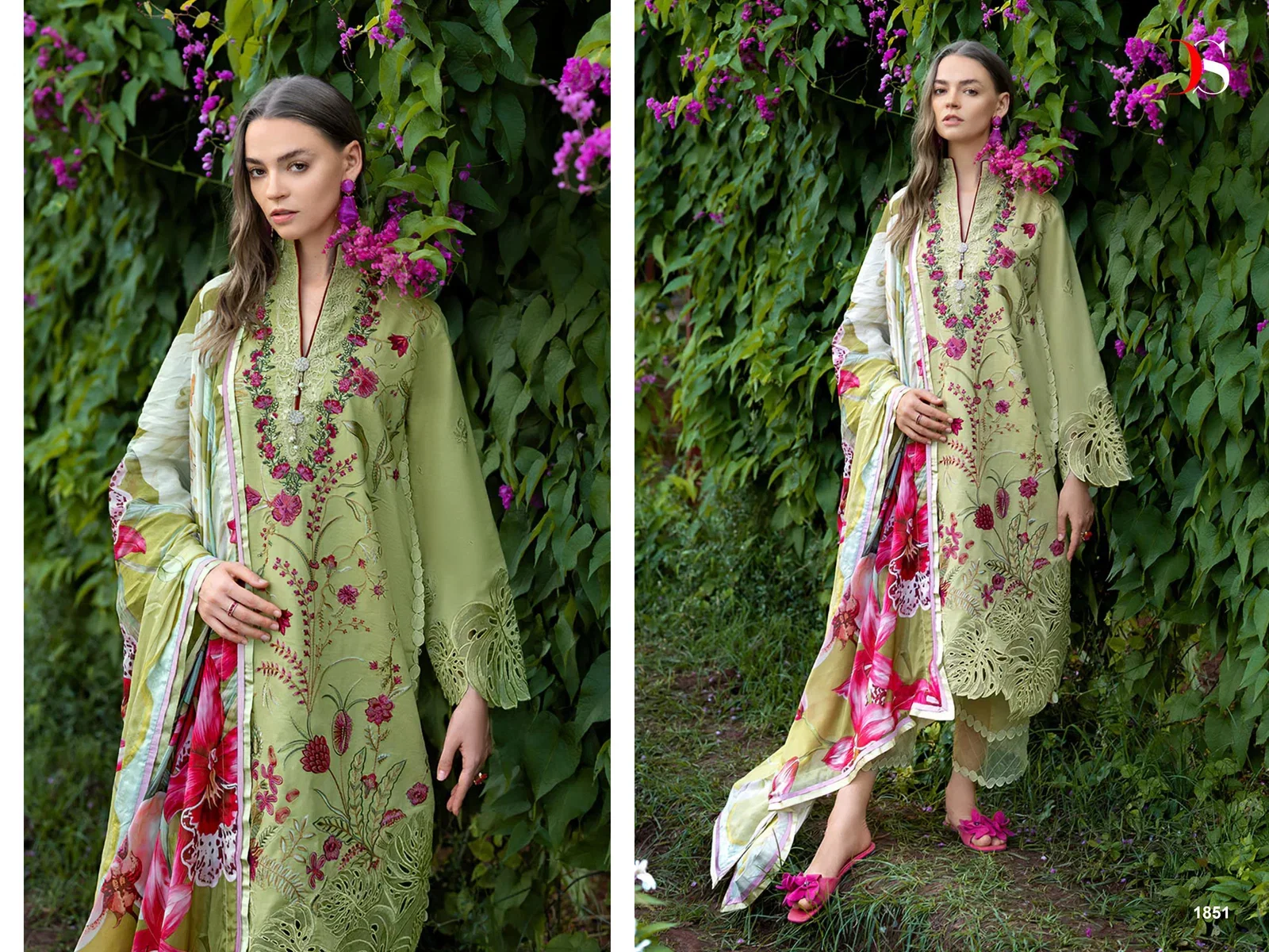 Deepsy Mushq Vol 3 Lawn Cotton Dupatta Cotton Embroidered Salwar Kameez