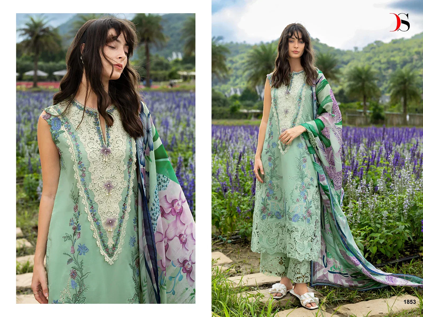Deepsy Mushq Vol 3 Lawn Cotton Dupatta Cotton Embroidered Salwar Kameez