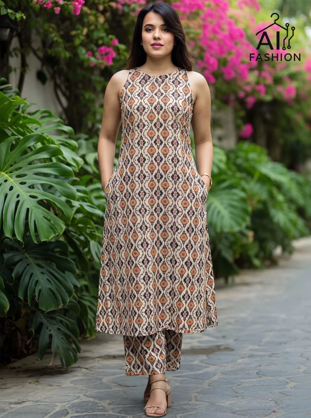 Summer Special Cord Set Vol 1 Cotton Flex Long Flared Kurti With Bottom