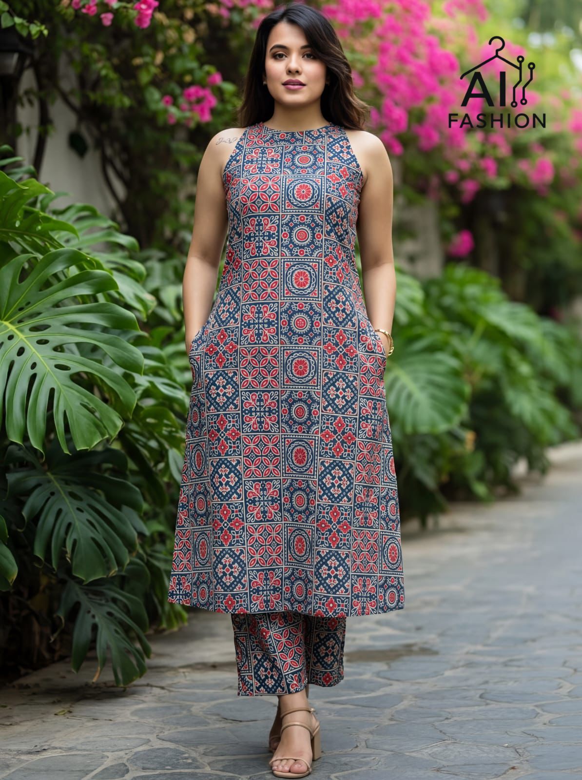Summer Special Cord Set Vol 1 Cotton Flex Long Flared Kurti With Bottom