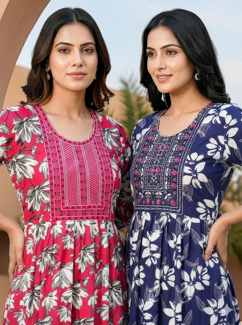 Zeel Vol 5 Rayon Printed Kurti With Bottom Dupatta