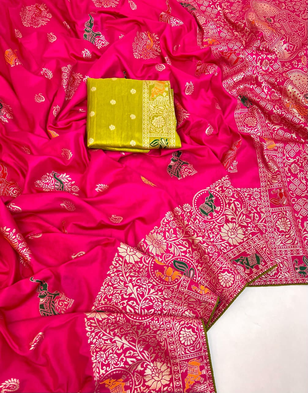 Scjb Rajwadi F Banarasi Dola Silk Saree Collection