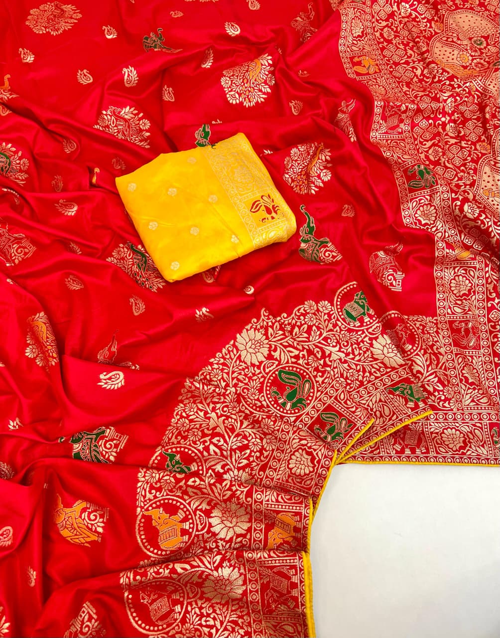 Scjb Rajwadi F Banarasi Dola Silk Saree Collection