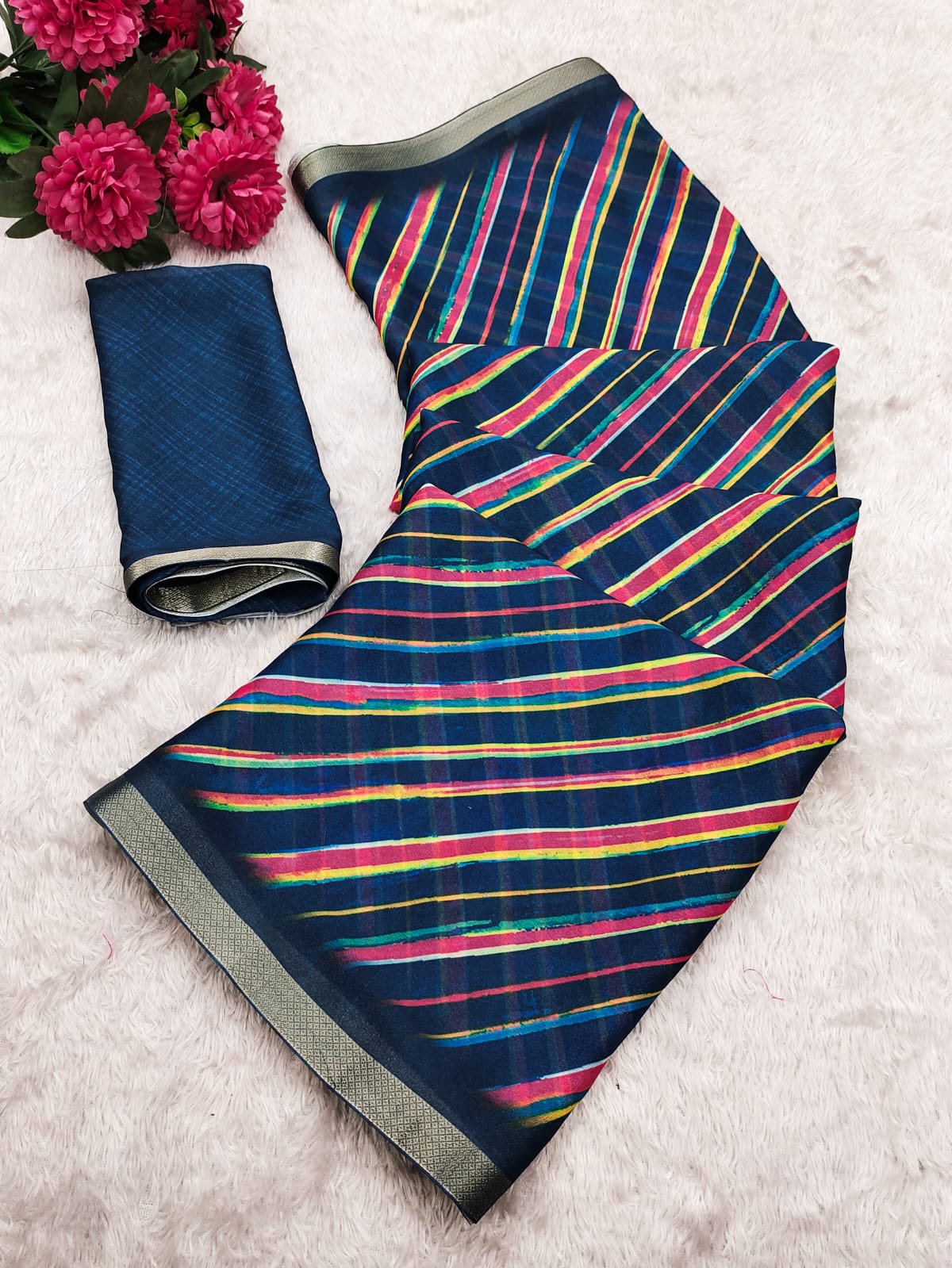 Kashvi Rangeela Vol 1 Dull Moss Printed Saree